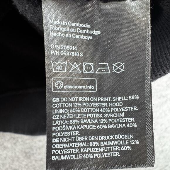 Justin Bieber Changes Hoodie Graphic Sweatshirt Size S Black Licensed H&M Rare - Picture 3 of 9